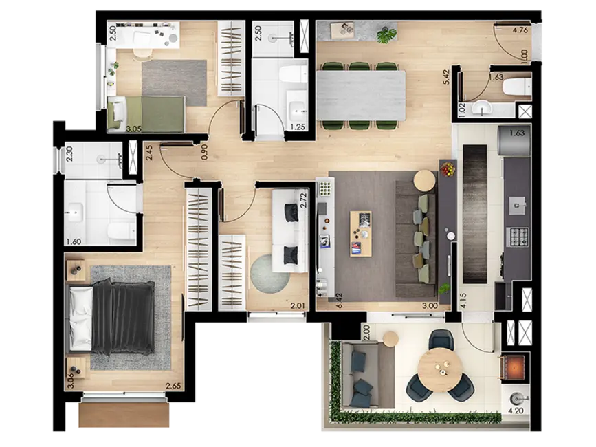 Apartamento com 3 quartos à venda, 91m2 em Vila Progredior, São Paulo - SP - imagem 6 Foto 6 de Apartamento com 3 quartos à venda, 91m2 em Vila Progredior, São Paulo - SP