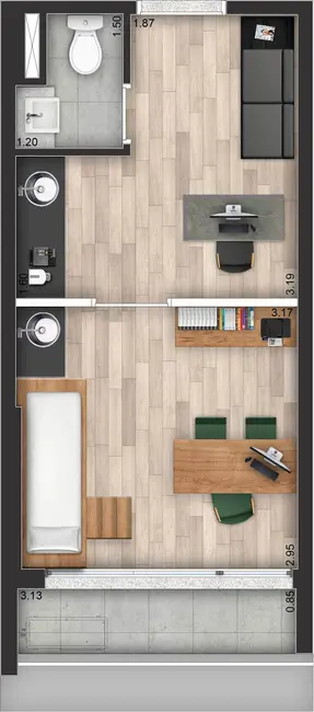 Sala Comercial à venda, 34m2 em Paraíso, São Paulo - SP - imagem 5 Foto 5 de Sala Comercial à venda, 34m2 em Paraíso, São Paulo - SP