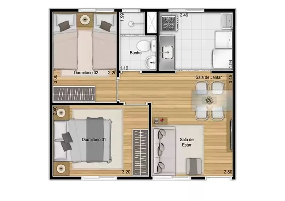 Foto 7 de Apartamento com 2 quartos à venda, 29m2 em São Paulo - SP
