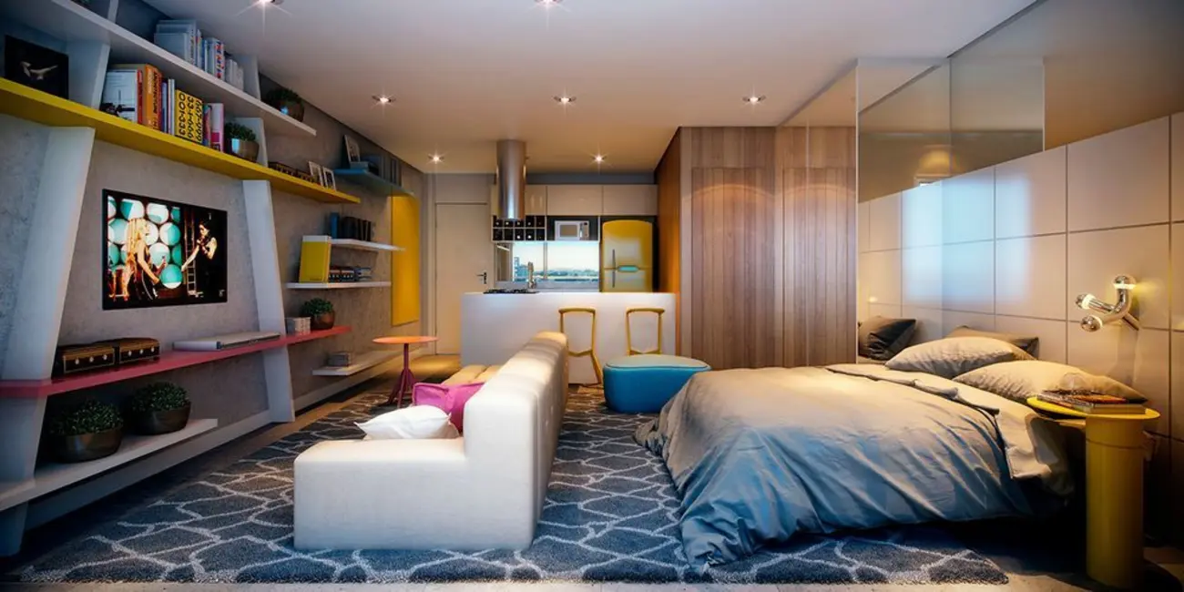 Kitnet com 1 quarto à venda, 42m2 em Campo Belo, São Paulo - SP - imagem 3 Foto 3 de Kitnet com 1 quarto à venda, 42m2 em Campo Belo, São Paulo - SP