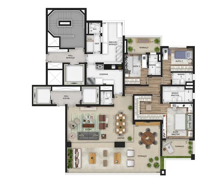 Foto 7 de Apartamento com 3 quartos à venda, 208m2 em Jardim Paulista, São Paulo - SP