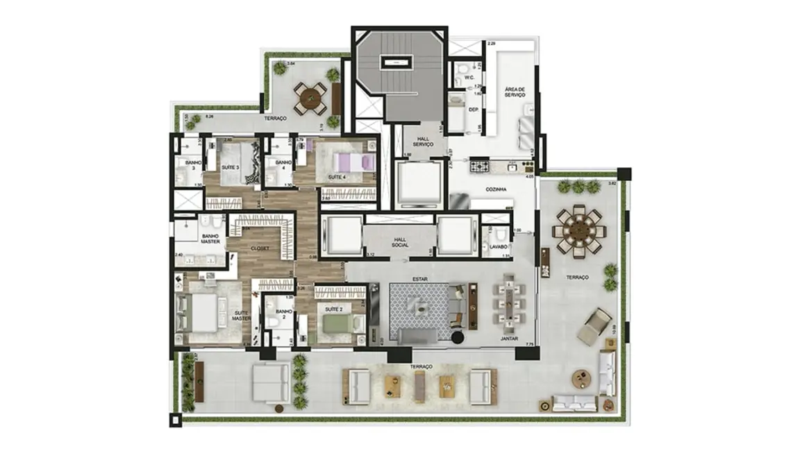 Foto 8 de Apartamento com 3 quartos à venda, 208m2 em Jardim Paulista, São Paulo - SP