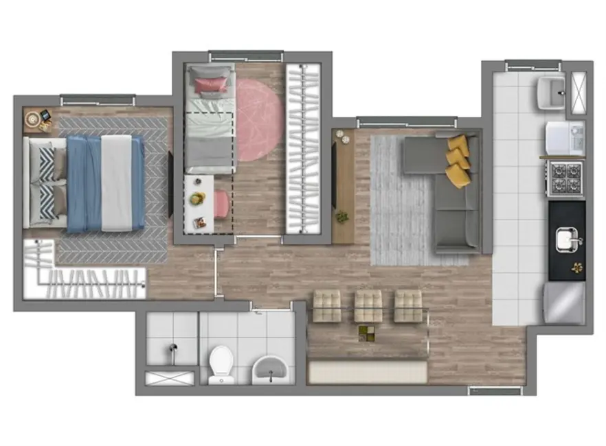 Apartamento com 2 quartos à venda, 41m2 em Cidade Líder, São Paulo - SP - imagem 8 Foto 8 de Apartamento com 2 quartos à venda, 41m2 em Cidade Líder, São Paulo - SP