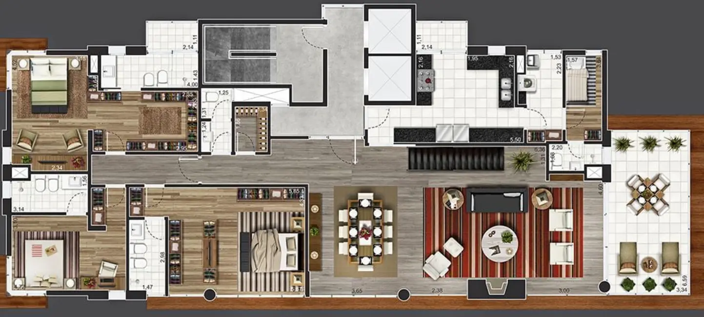 Foto 8 de Apartamento com 3 quartos à venda, 257m2 em Vila Progredior, São Paulo - SP