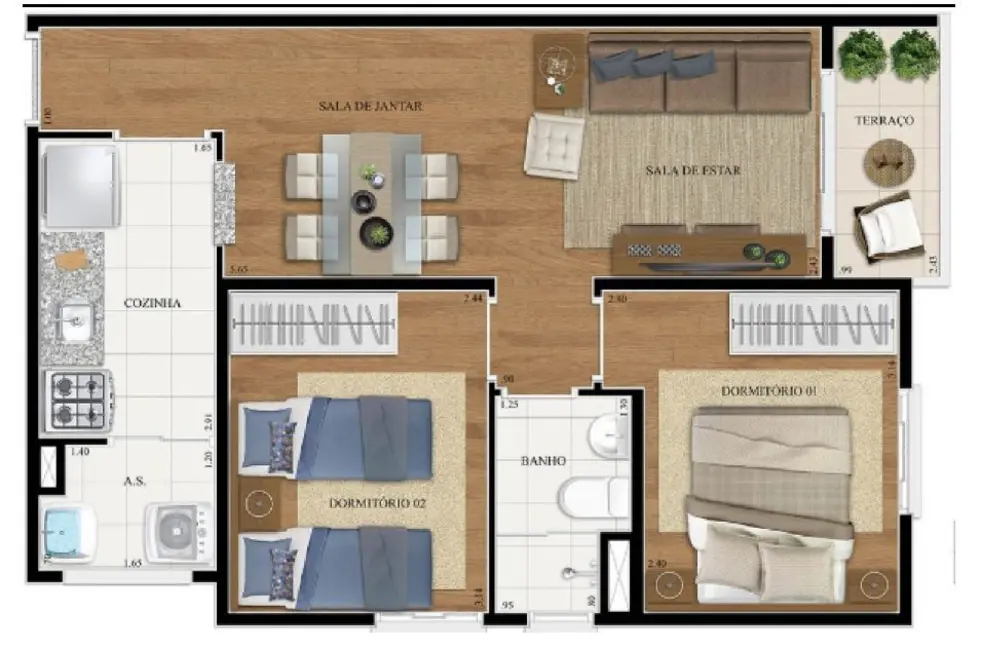 Foto 8 de Apartamento com 2 quartos à venda, 50m2 em Jardim Vila Formosa, São Paulo - SP