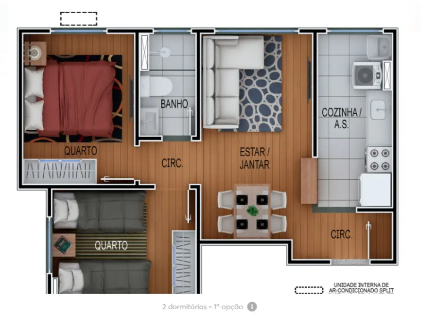 Foto 9 de Apartamento com 2 quartos à venda, 43m2 em Vila Cosmopolita, São Paulo - SP