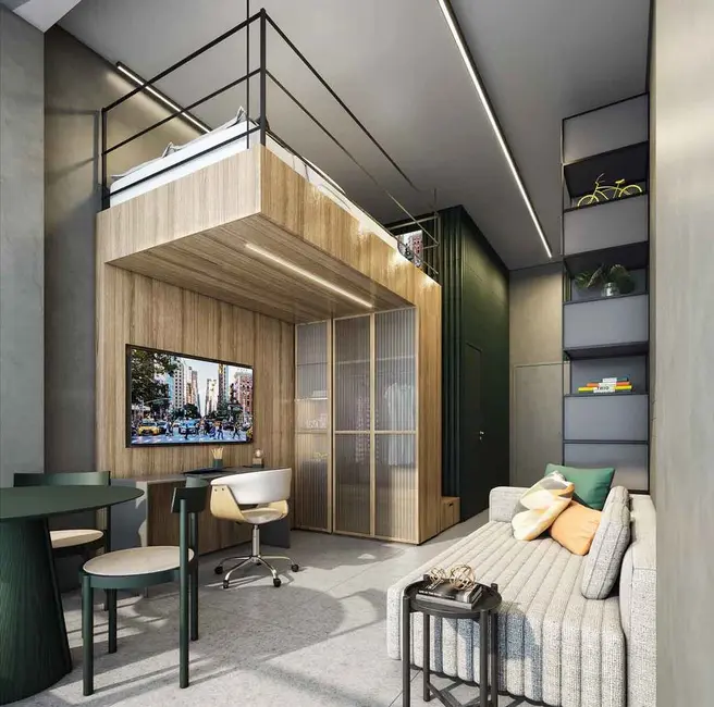 Foto 7 de Loft / Flat com 1 quarto à venda, 25m2 em Moema, São Paulo - SP
