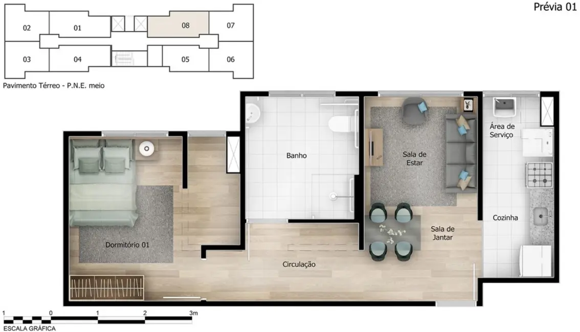 Foto 9 de Apartamento com 2 quartos à venda, 44m2 em Interlagos, São Paulo - SP