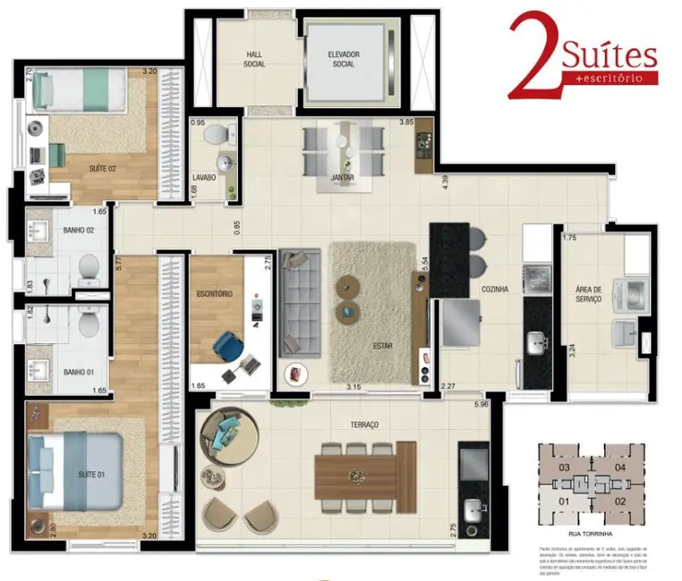 Foto 6 de Apartamento com 3 quartos à venda, 105m2 em Cidade Mãe do Céu, São Paulo - SP