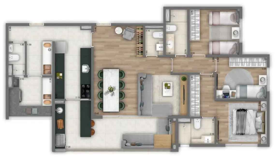 Apartamento com 4 quartos à venda, 116m2 em Barra Funda, São Paulo - SP - imagem 5 Foto 5 de Apartamento com 4 quartos à venda, 116m2 em Barra Funda, São Paulo - SP