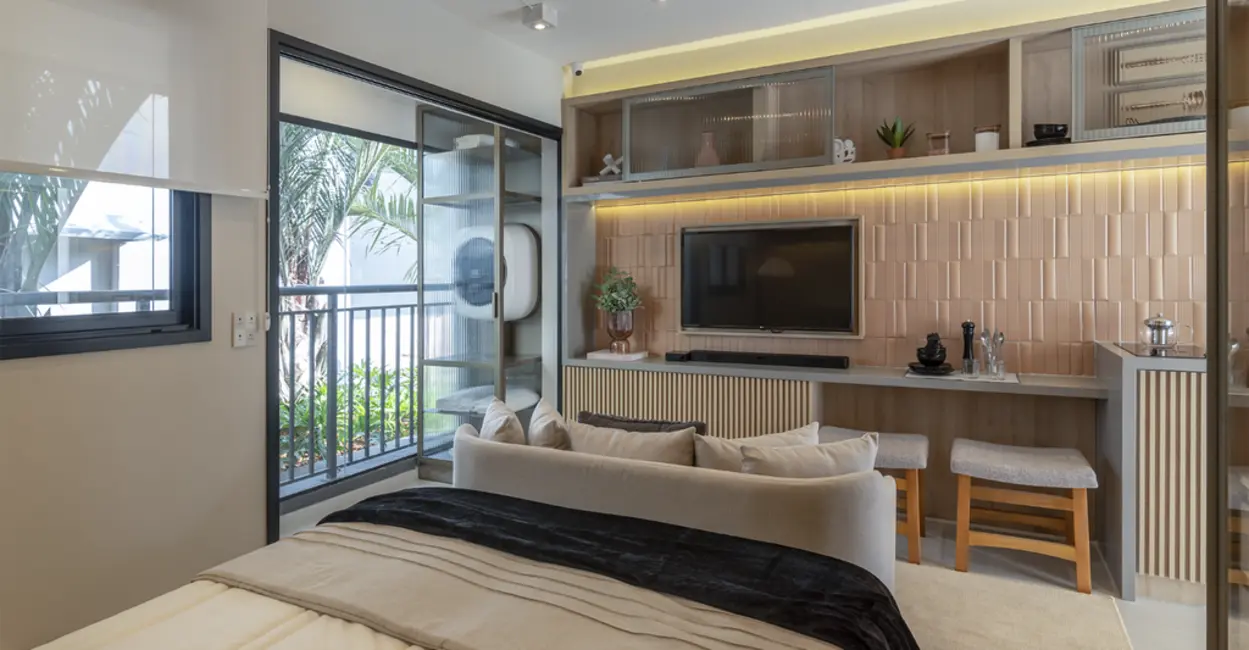 Apartamento com 1 quarto à venda, 45m2 em Mirandópolis, São Paulo - SP - imagem 6 Foto 6 de Apartamento com 1 quarto à venda, 45m2 em Mirandópolis, São Paulo - SP