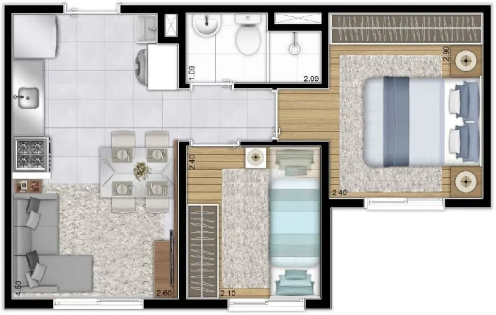 Foto 6 de Apartamento com 2 quartos à venda, 32m2 em Cambuci, São Paulo - SP