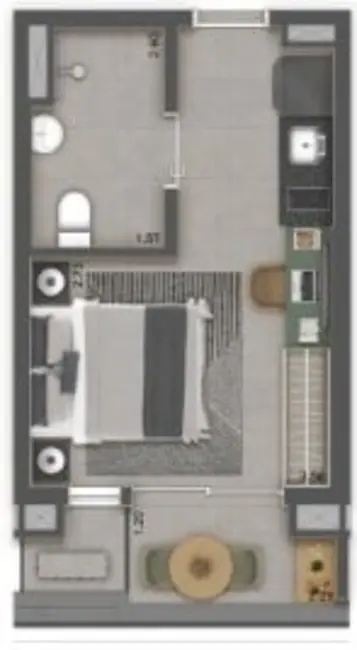 Foto 9 de Kitnet com 1 quarto à venda, 27m2 em Aclimação, São Paulo - SP