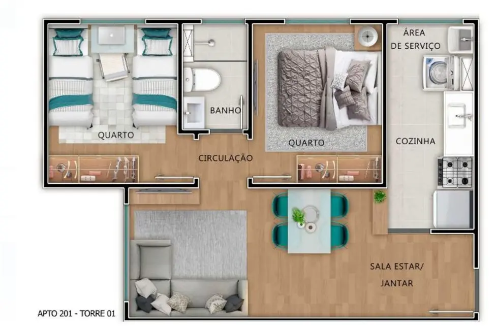 Foto 9 de Apartamento com 2 quartos à venda, 41m2 em Parque Esmeralda, São Paulo - SP
