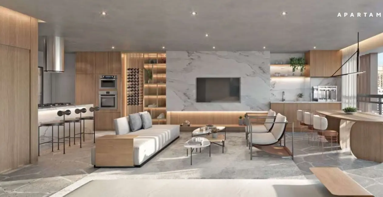 Apartamento com 3 quartos à venda, 154m2 em Campo Belo, São Paulo - SP - imagem 4 Foto 4 de Apartamento com 3 quartos à venda, 154m2 em Campo Belo, São Paulo - SP