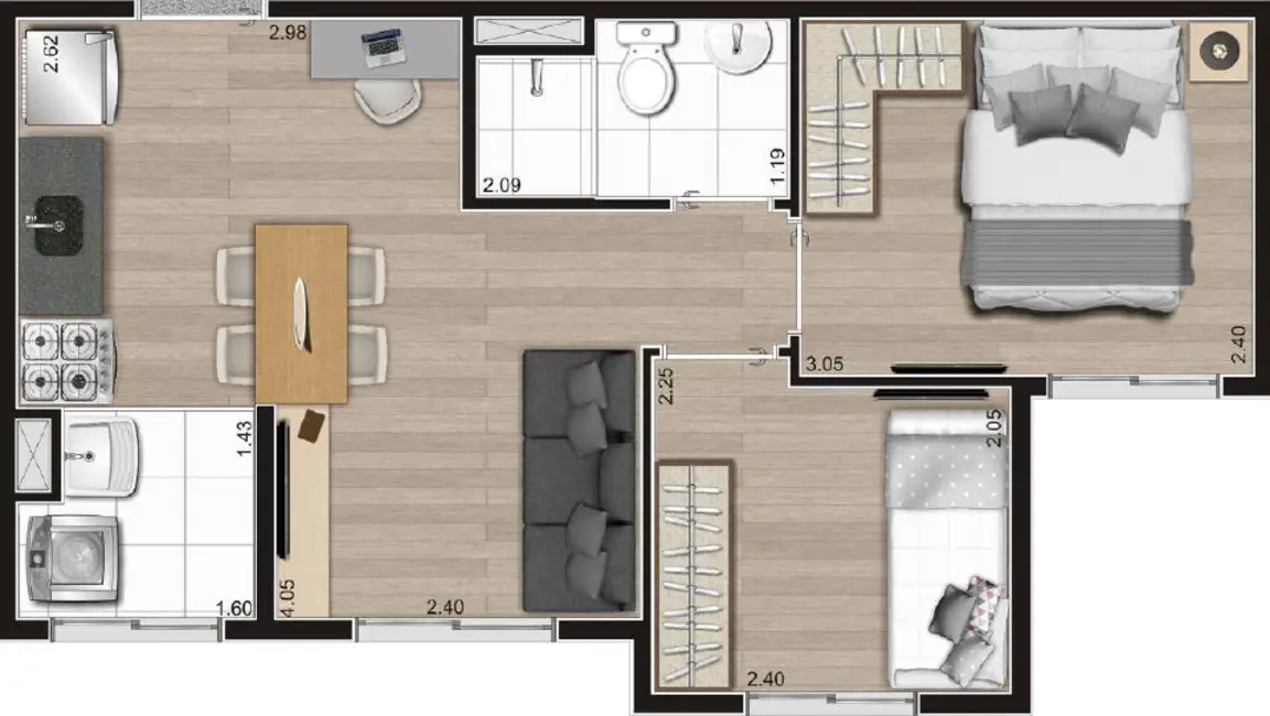 Foto 9 de Apartamento com 2 quartos à venda, 35m2 em Vila Nina, São Paulo - SP