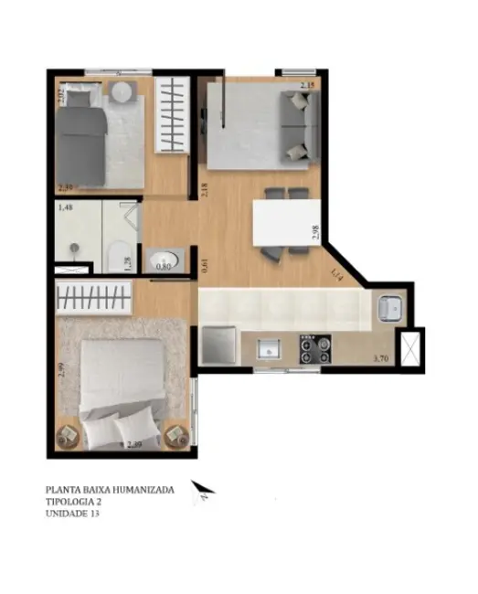 Foto 6 de Apartamento com 2 quartos à venda, 36m2 em Vila Arriete, São Paulo - SP