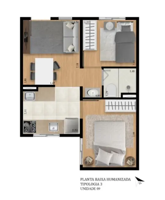 Foto 4 de Apartamento com 2 quartos à venda, 36m2 em Vila Arriete, São Paulo - SP