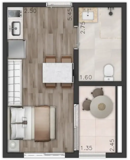 Foto 8 de Apartamento com 2 quartos à venda, 40m2 em Perdizes, São Paulo - SP