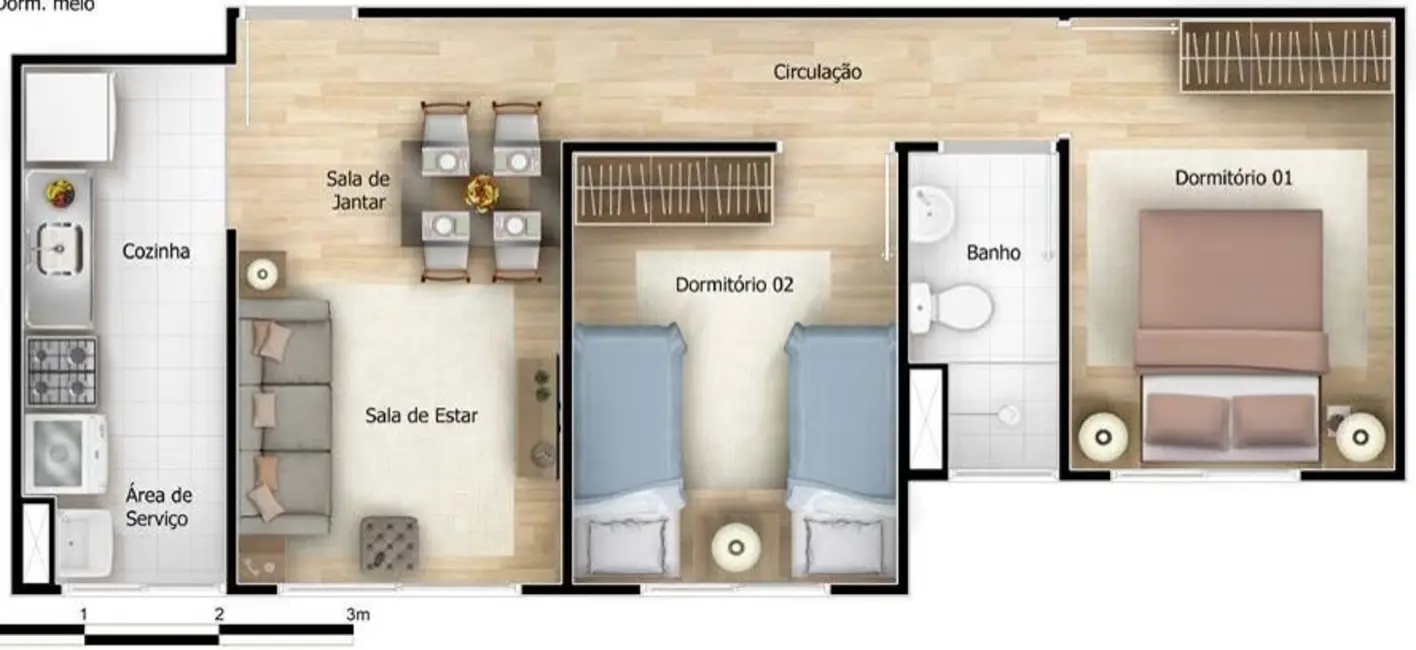 Foto 9 de Apartamento com 2 quartos à venda, 41m2 em Jardim Egle, São Paulo - SP