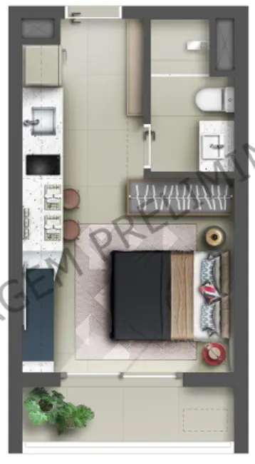 Foto 7 de Kitnet com 1 quarto à venda, 24m2 em Perdizes, São Paulo - SP