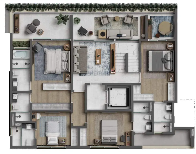 Foto 2 de Cobertura com 4 quartos à venda, 338m2 em Moema, São Paulo - SP