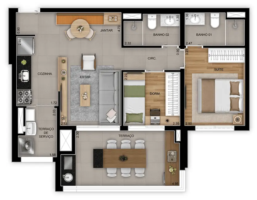 Foto 7 de Apartamento com 3 quartos à venda, 85m2 em Vila Ema, São Paulo - SP