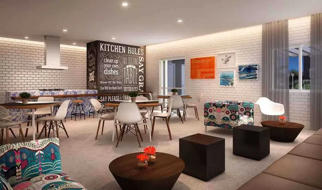 Foto 3 de Apartamento com 2 quartos à venda, 47m2 em Jardim Monte Alegre, Taboao Da Serra - SP