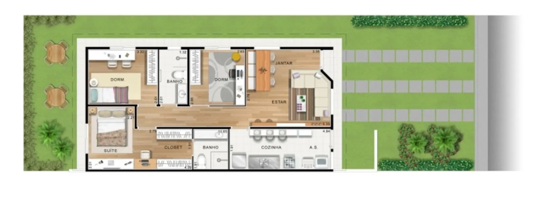 Foto 9 de Casa com 2 quartos à venda, 54m2 em Residencial Real Parque Sumaré, Sumare - SP
