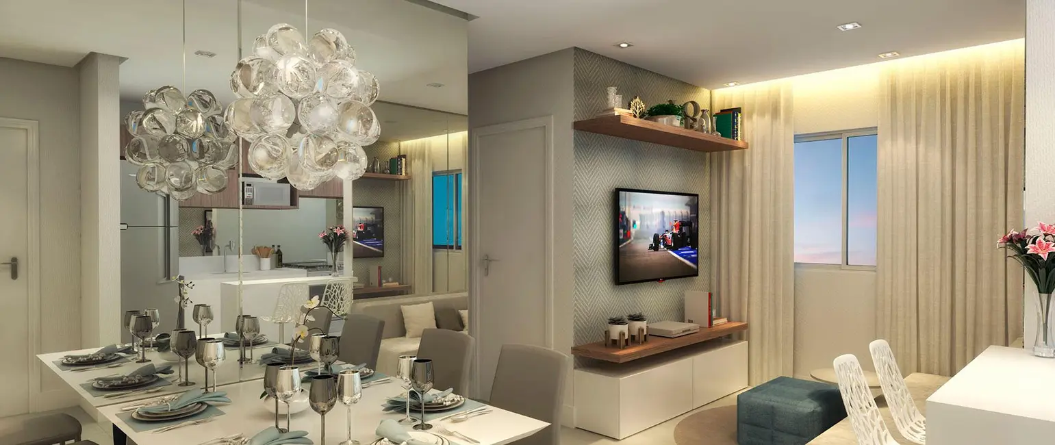 Foto 5 de Apartamento com 2 quartos à venda, 46m2 em Castelo, Santos - SP