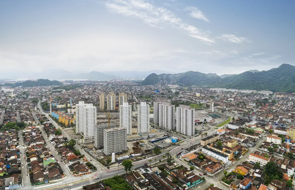 Foto 1 de Apartamento com 2 quartos à venda, 45m2 em Areia Branca, Santos - SP