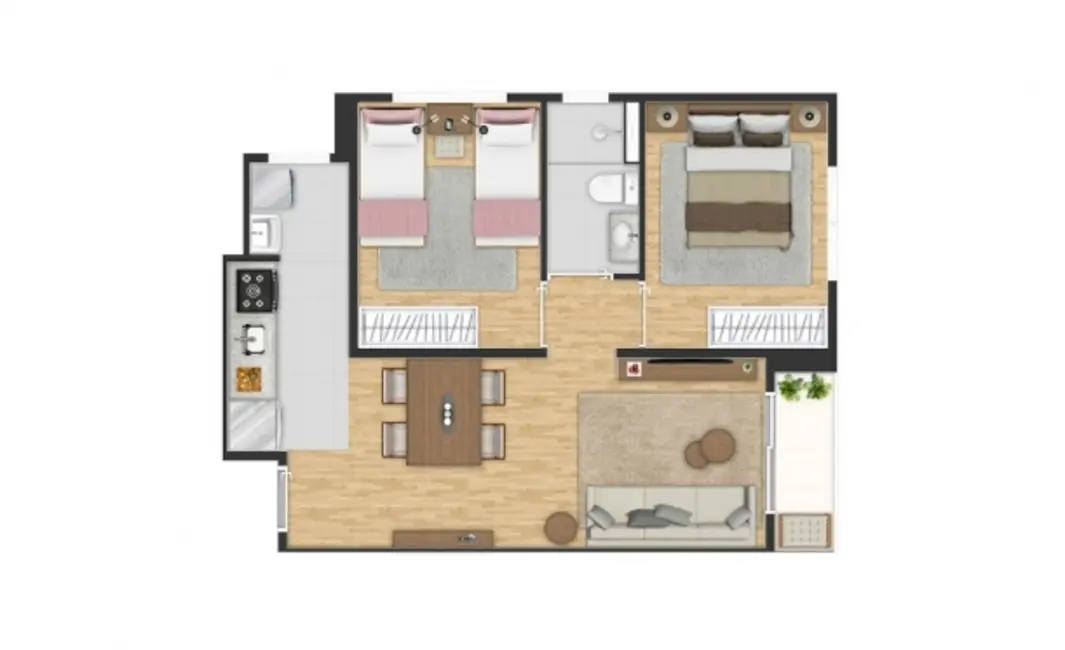 Foto 4 de Apartamento com 2 quartos à venda, 48m2 em Santa Terezinha, Sao Bernardo Do Campo - SP