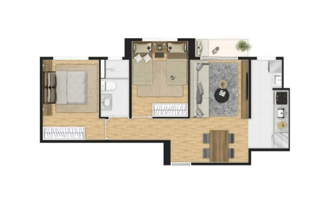 Foto 5 de Apartamento com 2 quartos à venda, 48m2 em Santa Terezinha, Sao Bernardo Do Campo - SP