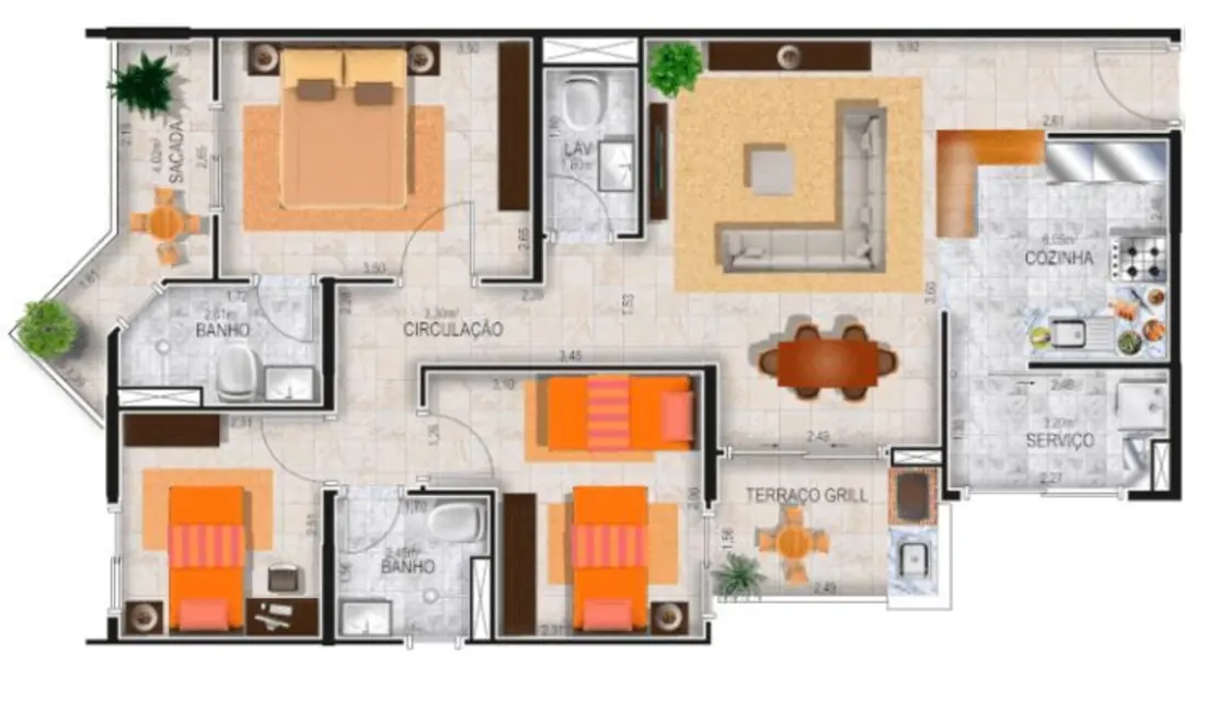 Apartamento com 3 quartos à venda, 82m2 em Jardim, Santo Andre - SP - imagem 7 Foto 7 de Apartamento com 3 quartos à venda, 82m2 em Jardim, Santo Andre - SP