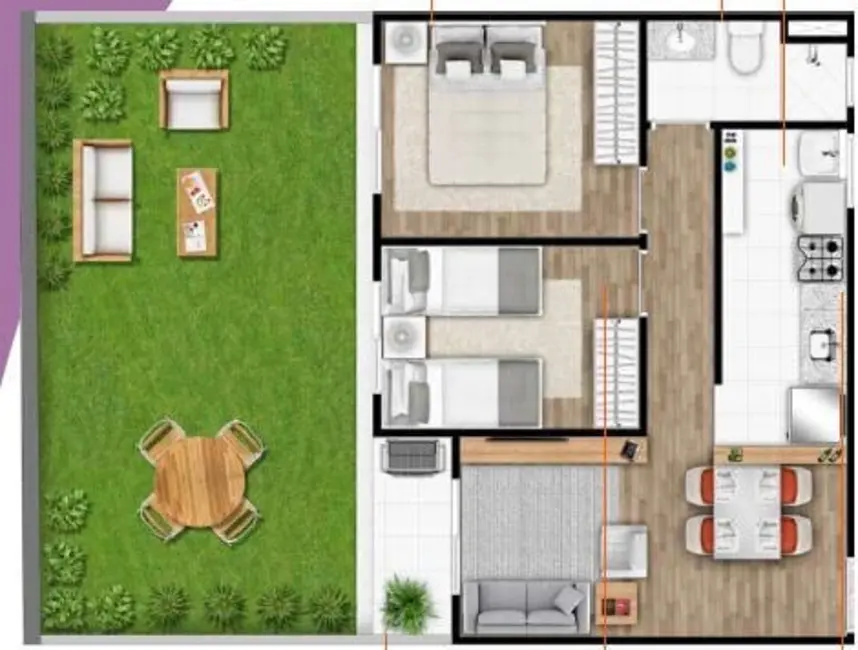 Apartamento com 2 quartos à venda, 43m2 em Jardim García, Campinas - SP - imagem 5 Foto 5 de Apartamento com 2 quartos à venda, 43m2 em Jardim García, Campinas - SP