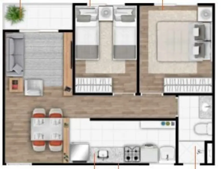 Apartamento com 2 quartos à venda, 43m2 em Jardim García, Campinas - SP - imagem 4 Foto 4 de Apartamento com 2 quartos à venda, 43m2 em Jardim García, Campinas - SP