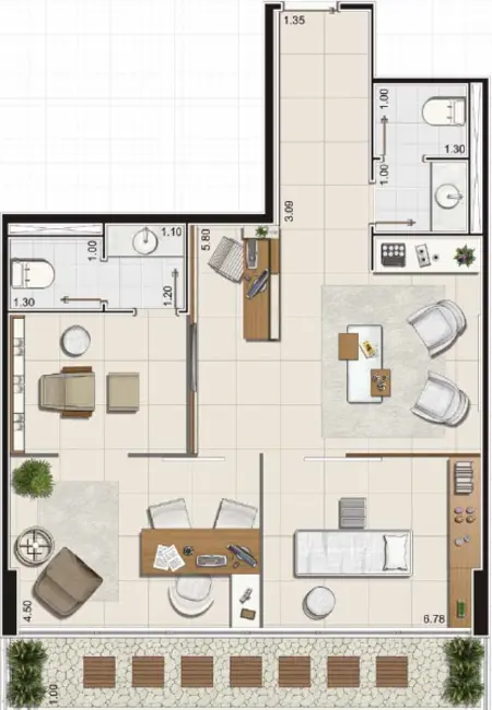 Foto 3 de Sala Comercial à venda, 102m2 em Vila Nilva, Barueri - SP