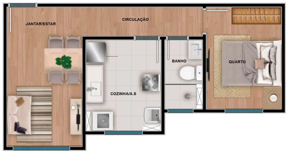 Apartamento com 2 quartos à venda, 43m2 em Vila Barros, Guarulhos - SP - imagem 9 Foto 9 de Apartamento com 2 quartos à venda, 43m2 em Vila Barros, Guarulhos - SP