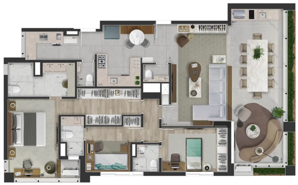 Foto 6 de Apartamento com 3 quartos à venda, 155m2 em São Paulo - SP