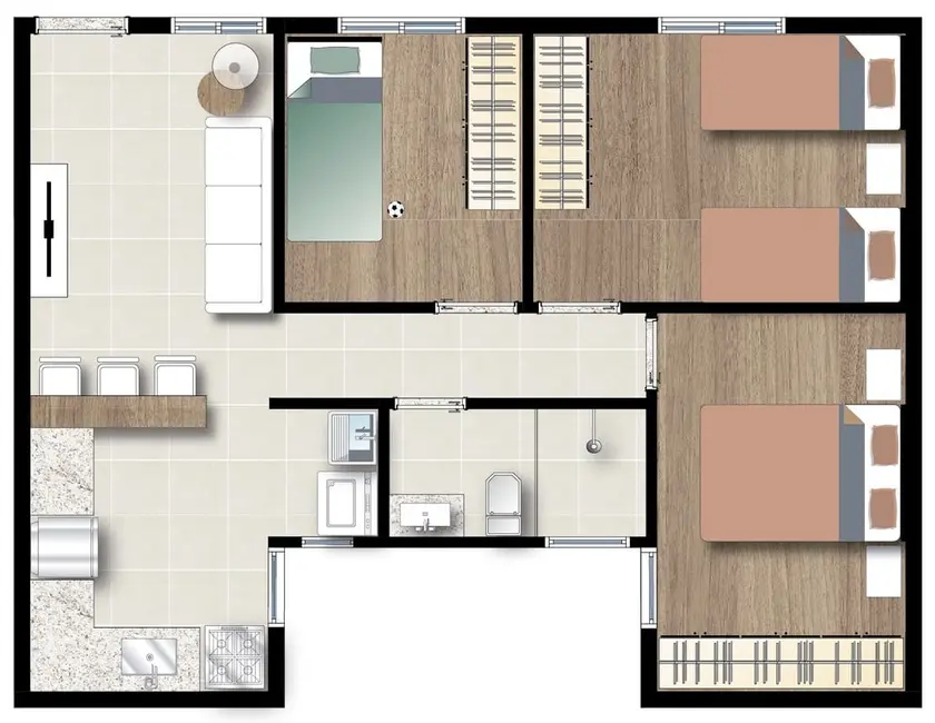 Foto 6 de Apartamento com 2 quartos à venda, 44m2 em Vila Gumercindo, São Paulo - SP