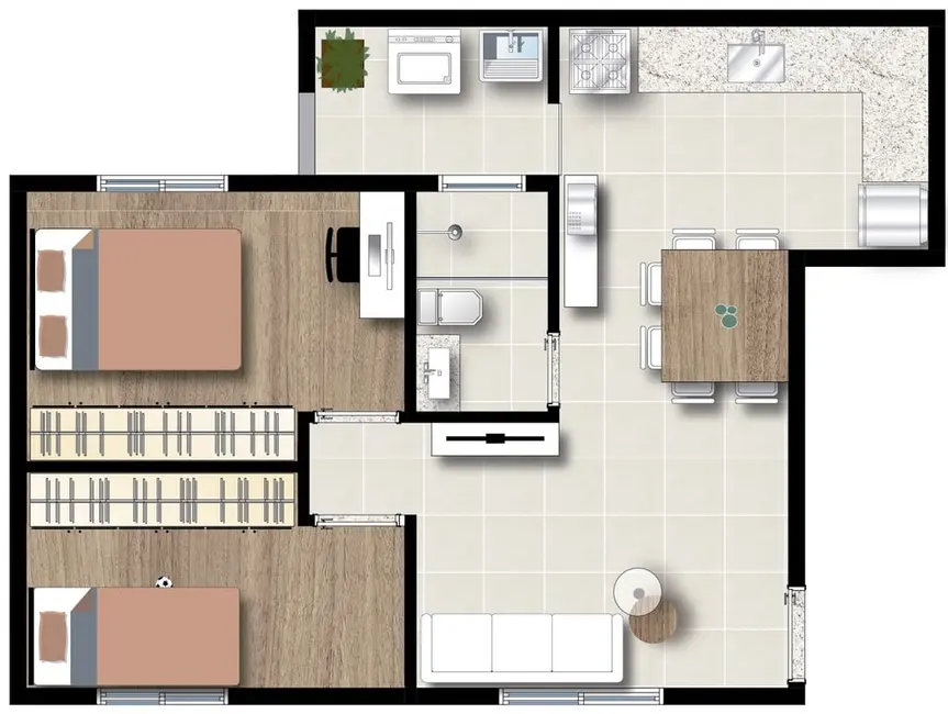 Foto 7 de Apartamento com 3 quartos à venda, 49m2 em Vila Gumercindo, São Paulo - SP