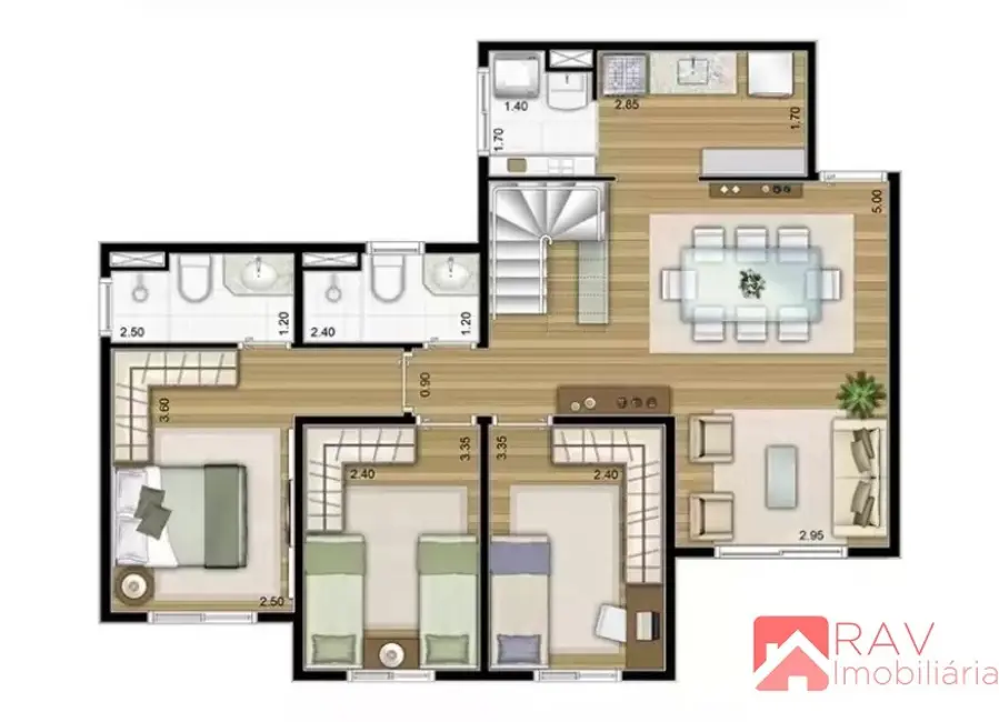 Foto 7 de Apartamento com 2 quartos à venda, 57m2 em Jardim Torres São José, Jundiai - SP