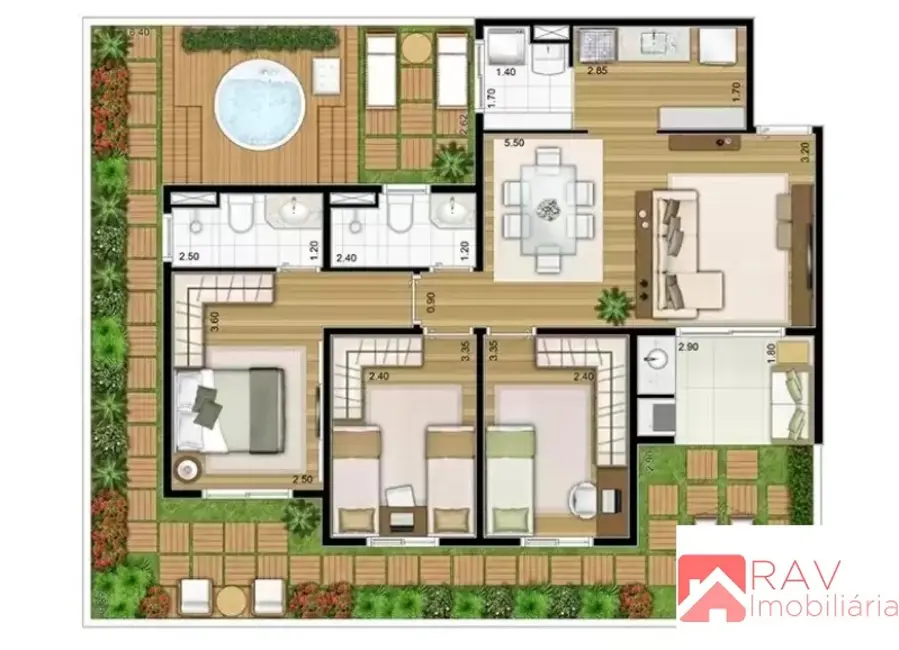 Foto 8 de Apartamento com 2 quartos à venda, 57m2 em Jardim Torres São José, Jundiai - SP