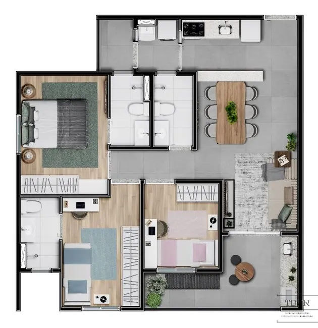 Foto 2 de Apartamento com 3 quartos à venda, 75m2 em Parque Campolim, Sorocaba - SP