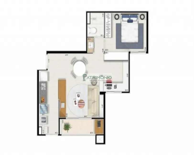 Apartamento com 1 quarto à venda, 39m2 em Campinas - SP - imagem 9 Foto 9 de Apartamento com 1 quarto à venda, 39m2 em Campinas - SP