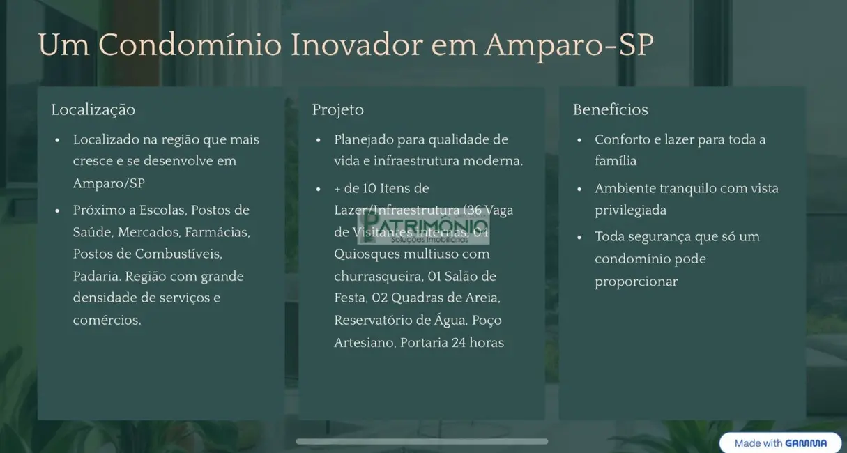 Foto 5 de Terreno / Lote à venda, 158m2 em Residencial Santa Maria Amparo, Amparo - SP