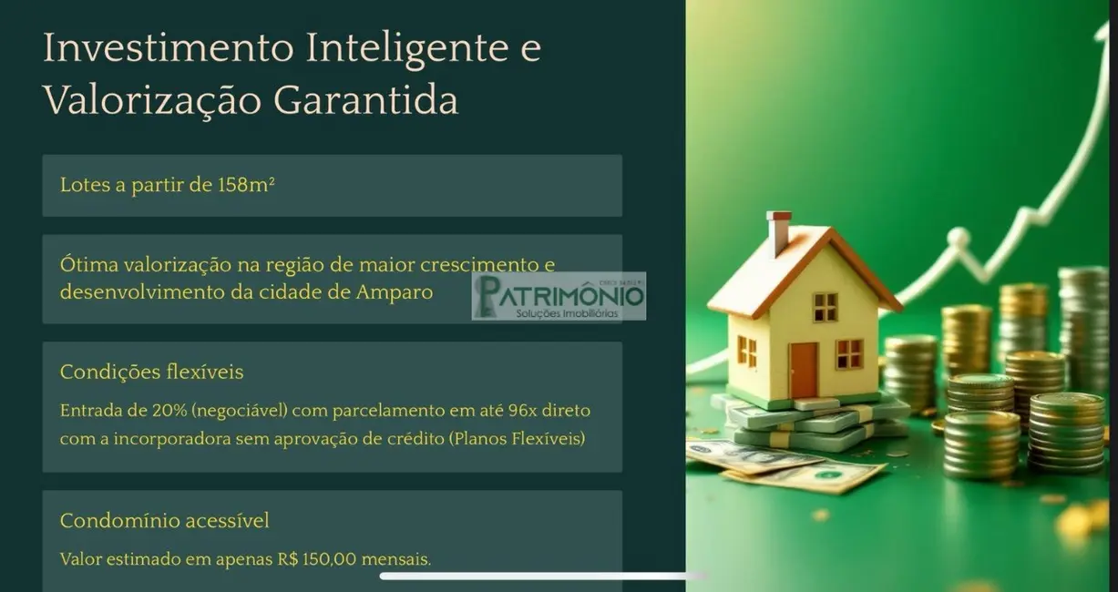 Foto 6 de Terreno / Lote à venda, 158m2 em Residencial Santa Maria Amparo, Amparo - SP