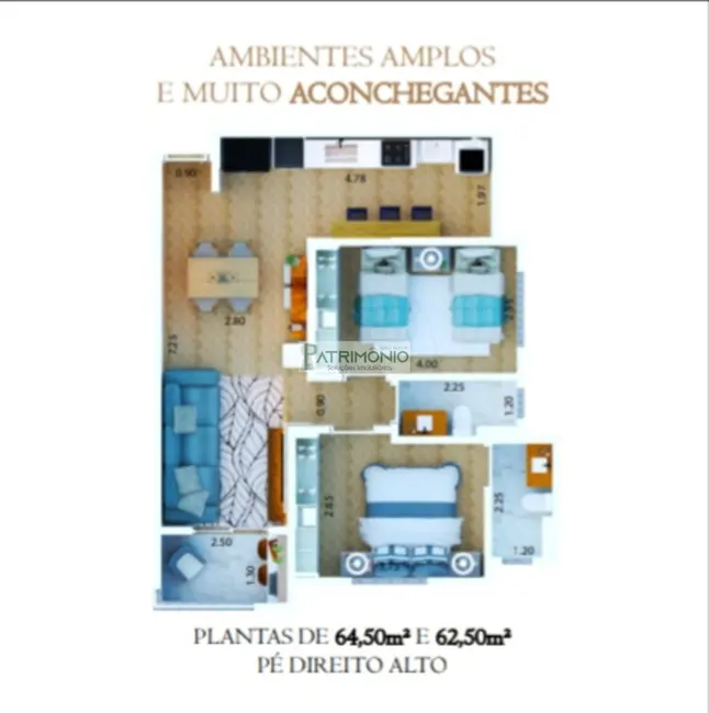 Foto 4 de Apartamento com 2 quartos à venda, 65m2 em Jaguariuna - SP