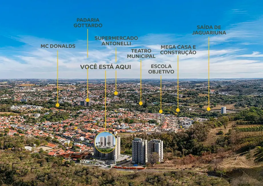 Foto 5 de Apartamento com 2 quartos à venda, 49m2 em Jaguariuna - SP