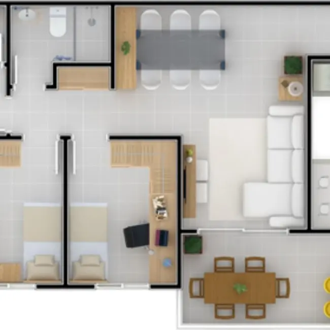 Apartamento com 3 quartos à venda, 88m2 em Loteamento INOCOOP, Mogi Mirim - SP - imagem 5 Foto 5 de Apartamento com 3 quartos à venda, 88m2 em Loteamento INOCOOP, Mogi Mirim - SP